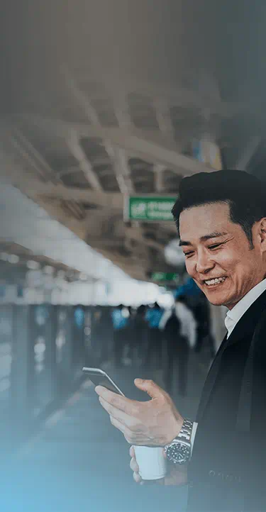 person is happy he got salary through remittance