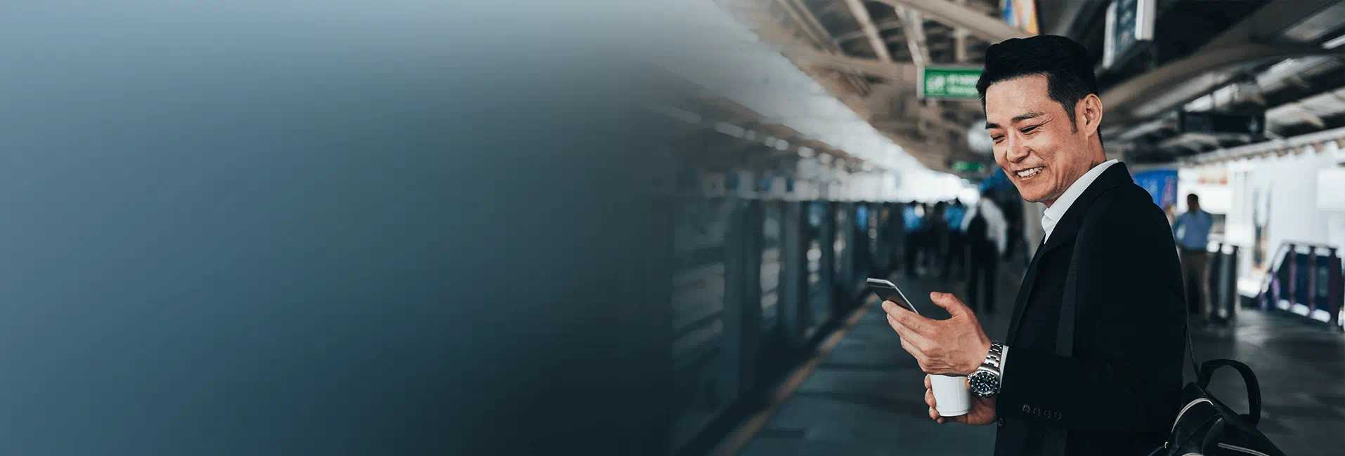 person is happy he got salary through remittance