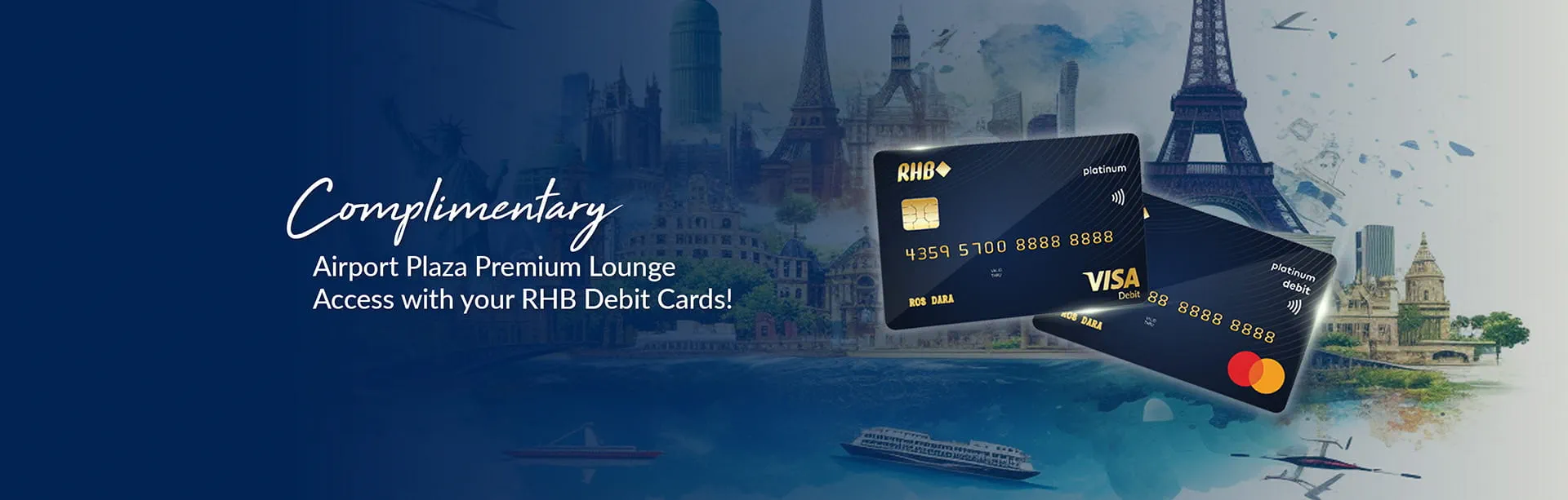 RHB Platinum debit card access to compliment airport lounge EN