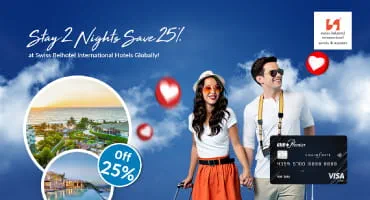 Stay 2 Nights, Save 25% — Swiss-Belhotel x Visa Offer